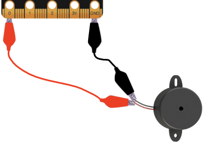 piezo connected to pin0 and GND
